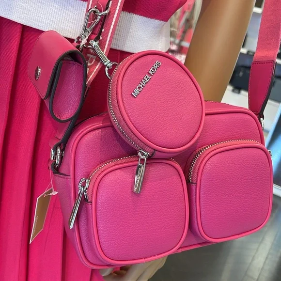 Michael Kors Jet Set Leather Medium Crossbody Bag Case for Apple AirPods Pro - Picture 15 of 16